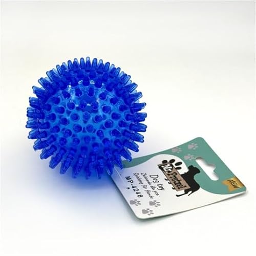 Mr. Pretzel Noppenball Hunde 9 cm Blau Spielball Hundeball von Mr. Pretzel