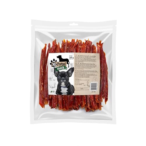 Mr. Pretzel getrocknete Entenstreifen 500g Hundesnack von Mr. Pretzel