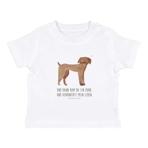 Mr. & Mrs. Panda 12-18 Monate Baby T-Shirt Hund Dogge - Geschenk, Mädchen, Hundemama, Haustier, Hunderasse, Tierliebhaber, Unisex, Great Dane, Motiv, von Mr. & Mrs. Panda