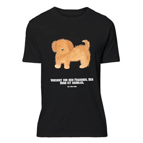 Mr. & Mrs. Panda Größe L Personalisiertes T-Shirt Hund Flauschig - Personalisierte Geschenke, Hunde, Tierliebhaber, Hundemotiv, Männer, Frauen, von Mr. & Mrs. Panda