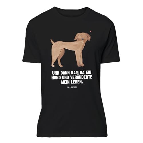 Mr. & Mrs. Panda Größe L T-Shirt Hund Dogge - Geschenk, T-Shirt mit Spruch, Hunde, Herz, Haustier, Hundeliebe, Deutsche Dogge, Männer, von Mr. & Mrs. Panda