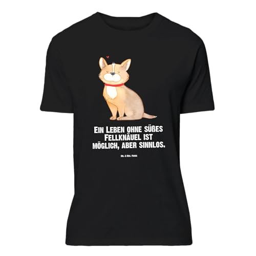 Mr. & Mrs. Panda Größe L T-Shirt Hund Glück - Geschenk, Hundebesitzer, Tierliebhaber, Hundemotiv, Herz, Nachthemd, Junggesellenabschied, Liebe, von Mr. & Mrs. Panda