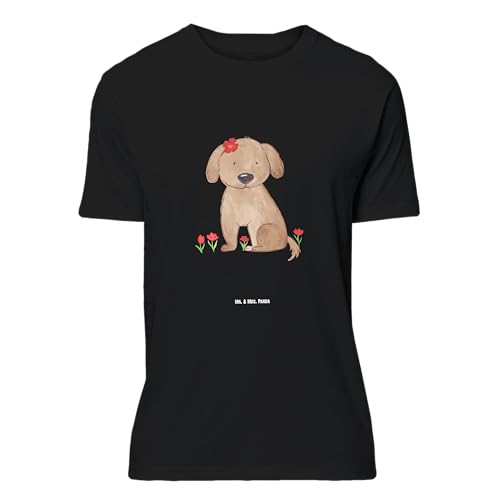 Mr. & Mrs. Panda Größe M T-Shirt Hund Dame - Geschenk, Nachthemd, Hunde, Damen, Hundebesitzer, Frauen, Herrn, niedlich, Haustier, Lustiges T-Shirt, von Mr. & Mrs. Panda