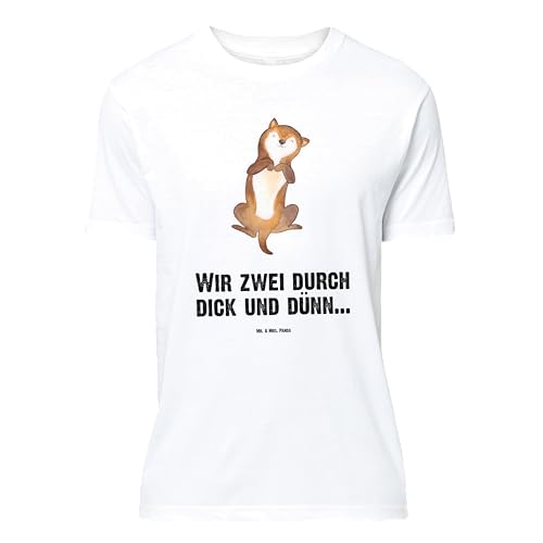 Mr. & Mrs. Panda Größe M T-Shirt Hund Streicheln - Geschenk, Frauen, Hundemotiv, Wauwau, Hundespruch, Junggesellenabschied, T-Shirt mit Spruch, von Mr. & Mrs. Panda