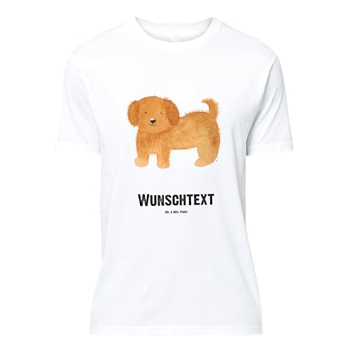 Mr. & Mrs. Panda Größe S Personalisiertes T-Shirt Hund Flauschig - Personalisierte Geschenke, T-Shirt mit Aufruck, Männer, Haustier, Vierbeiner, von Mr. & Mrs. Panda