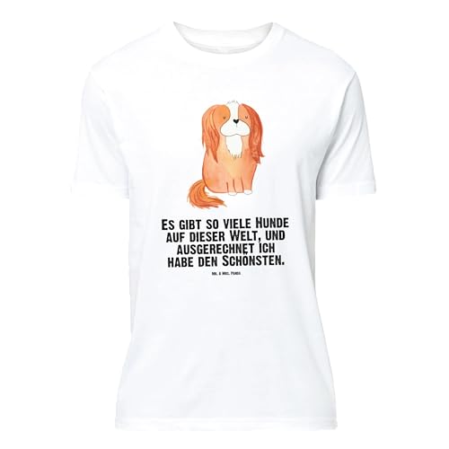 Mr. & Mrs. Panda Größe S T-Shirt Unisex Cavalier King Charles Spaniel - Hundemotiv, Hundebesitzer, Hundeliebe, Hunderasse, Hund, schönster Hund, Rundhals, Sprüche von Mr. & Mrs. Panda