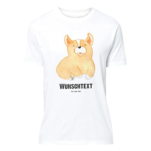 Mr. & Mrs. Panda Größe XL Personalisiertes T-Shirt Corgie - Personalisierte Geschenke, Sprüche, Hundebesitzer, britisch, Männer, Welsh Corgi von Mr. & Mrs. Panda