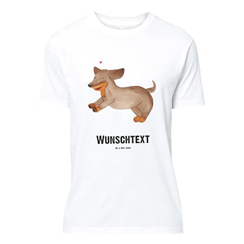 Mr. & Mrs. Panda Größe XL Personalisiertes T-Shirt Hund Dackel - Personalisierte Geschenke, Hundeliebe, Haustier, Männer, T-Shirt mit Aufruck, von Mr. & Mrs. Panda