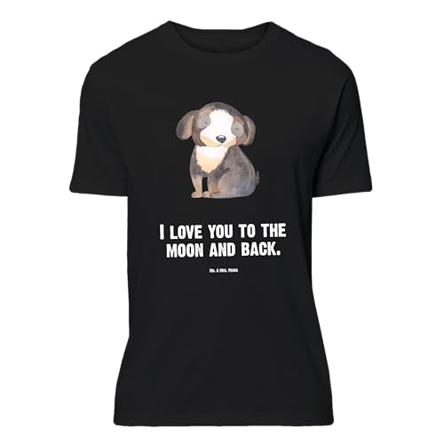 Mr. & Mrs. Panda Größe XL T-Shirt Hund Entspannen - Geschenk, Hunderasse, Liebe, schwarzer Hund, T-Shirt mit Spruch, Haustier, Party, Hundeliebe, von Mr. & Mrs. Panda