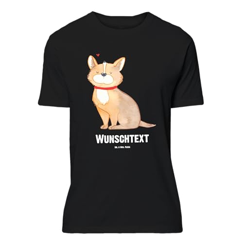 Mr. & Mrs. Panda Größe XXL Personalisiertes T-Shirt Hund Glück - Personalisierte Geschenke, T-Shirt Personalisiert, T-Shirt mit Namen, Bedrucken, von Mr. & Mrs. Panda