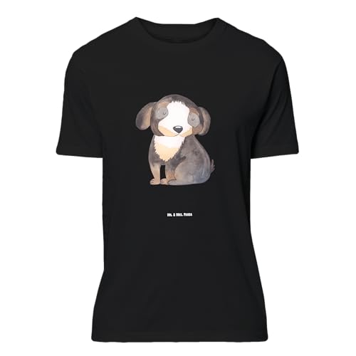 Mr. & Mrs. Panda Größe XXL T-Shirt Hund entspannt - Geschenk, Hundemotiv, Hundeliebe, Hundebesitzer, Liebe, Hunderasse, schwarzer Hund, Vierbeiner von Mr. & Mrs. Panda