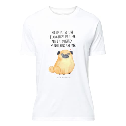 Mr. & Mrs. Panda Größe XXL T-Shirt Mops - Geschenk, Hundemama, Vierbeiner, Hundeliebe, Liebe, Hund, Tierliebhaber, Haustier, Hundebesitzer von Mr. & Mrs. Panda
