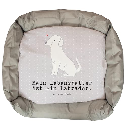 Mr. & Mrs. Panda Hundebett Labrador Lebensretter - Geschenk, Hundebettchen, Hundeschlafplatz, Schenken, Körbchen, Welpe, Liegeplatz, Hundekissen, von Mr. & Mrs. Panda