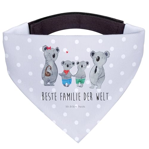 Mr. & Mrs. Panda Hundehalstuch L Koala Familie Zwei - Geschenk, Opa, Familienleben, groß, Lieblingsfamilie, Koalafamilie, Papa, große Hunde, von Mr. & Mrs. Panda