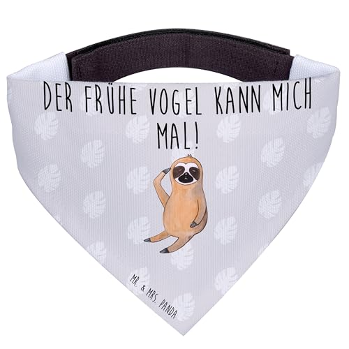 Mr. & Mrs. Panda Hundehalstuch M Faultier Vogel - Geschenk, angespannt, Spinner, der frühe Vogel, mittel, mittelgroße Hunde, Faultierwelt, Faultier von Mr. & Mrs. Panda