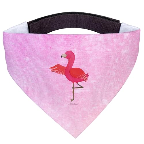 Mr. & Mrs. Panda Hundehalstuch M Flamingo Yoga - Geschenk, mittelgroße Hunde, mittel, Aufregen, Vogel, entspannt, Namaste, Yoga-Übung von Mr. & Mrs. Panda