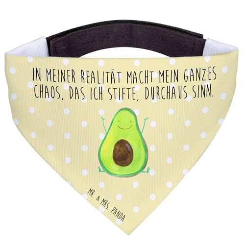 Mr. & Mrs. Panda Hundehalstuch S Avocado Glücklich - Geschenk, Freude, kleine Hunde, klein, Gesund, Veggie, Vegan, Chaos von Mr. & Mrs. Panda