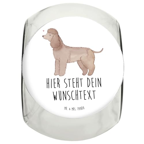 Mr. & Mrs. Panda XL 2000ml Personalisiertes Leckerli Glas Irish Water Spaniel Lebensretter - Personalisierte Geschenke, Hund, Personalisiertes von Mr. & Mrs. Panda