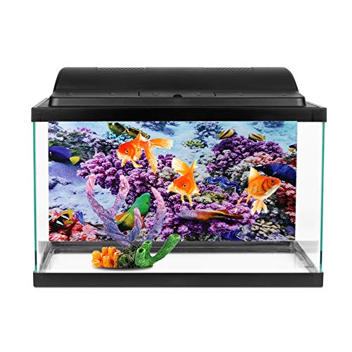 Mrisata Aquarium Dekorative Aufkleber Fisch Hintergrund Aufkleber Hintergrund Poster Dekorative Malerei PVC Aufkleber Landschaft Bild Aquarienfische (61 * 30cm) von Mrisata