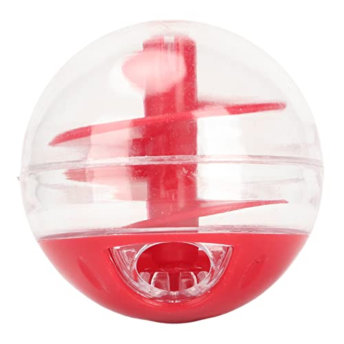 Mrisata Katzenabgabeballspielzeug, Interaktiver Haustier Langsamer Feeder -Puzzle -Ball, Verstellbarer Leckage Mund Pet Slow Feeder Ball Interactive Bite Spielzeugkugel für Welpenkatze von Mrisata