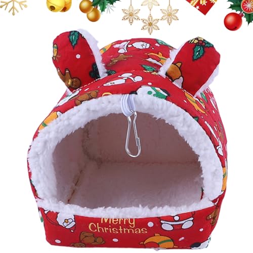 Meerschweinchen Bett Weich Warm Hamster Schlafsack Höhle Nest Kissen Haustier Winterhaus Käfigzubehör für Kleine Tierische Kaninchen Schwein Eichhörnchen Igel Ratte Chinchilla Ferret (Style A) von Mtbricey