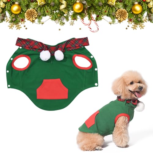 Weihnachtsweste für Haustiere Outfit Winter Hunde Katzen Weihnachtskostüme Foto Requisite Hundeweste Kostüm Weihnachts Haustier Kleidung Anzug für Welpen Kätzchen Häschen Schweinchen von Mtbricey