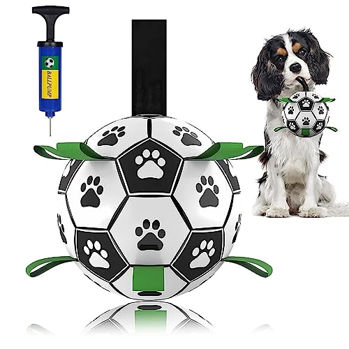 Mueczeo Hundespielzeug, interaktive Hundebälle für aggressive Kauer und Hundegeschenke für mittelgroße Hunderassen, Wasserspielzeug für drinnen und draußen von Mueczeo