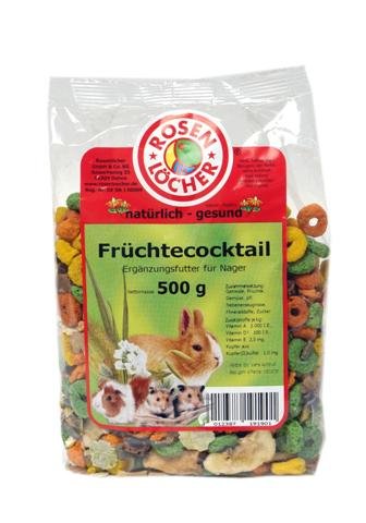 Mühlan 6X Früchtecoktail 500g, mit leckeren Früchten, Nagerfutter von Mühlan