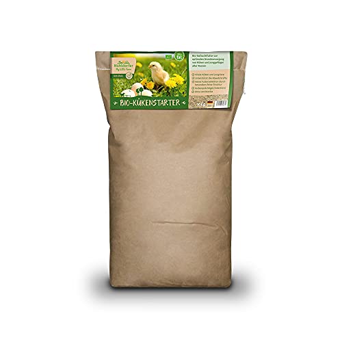 My Little Farm Bio-Kükenstarter, 10 kg, Aufzuchtfutter für Küken und Junggeflügel Aller Rassen, optimale Grundversorgung für Vitale Tiere, ohne Antibiotika, höchste Akzeptanz, Keine Futterselektion von Mühldorfer My Little Farm