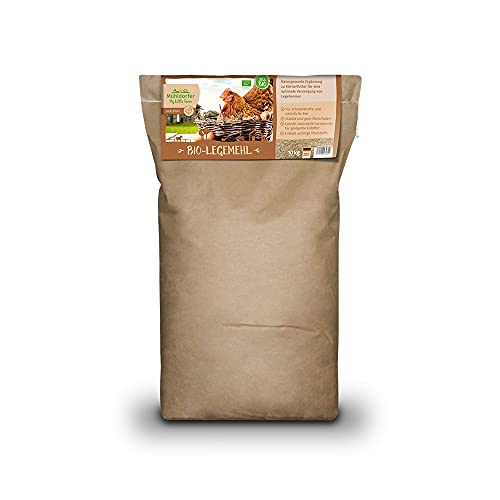 My Little Farm Bio-Legemehl, 10 kg, wertvolles Futter für Legehennen, unterstützt die Legeleistung, naturgesunde Ergänzung zu Körnerfutter, Bio-Qualität von Mühldorfer My Little Farm