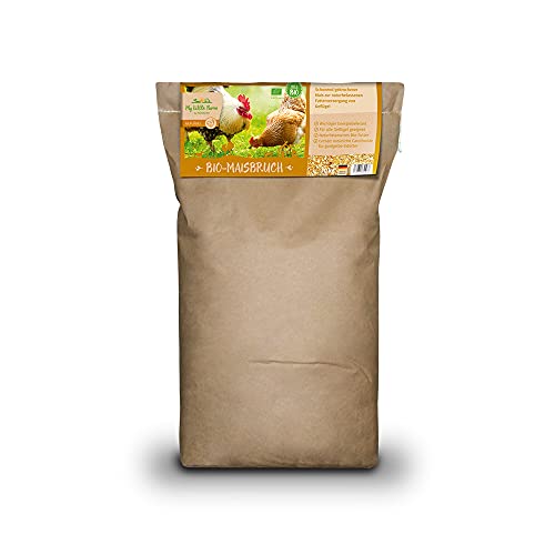 My Little Farm Bio-Maisbruch, 10 kg, naturbelassenes Futter für Hühner und andere Geflügel, schonend hergestellt, wichtiger Energielieferant, Bio-Qualität von Mühldorfer My Little Farm