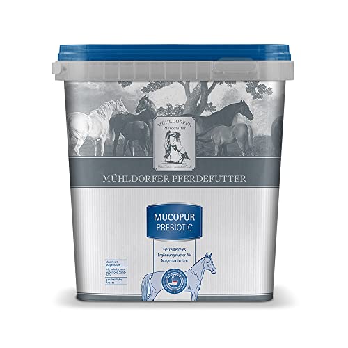 Mühldorfer Mucopur Prebiotic - 2 kg - Für Pferde mit Magenproblemen - Getreidefrei - Mit Superfood Sanddorn von Mühldorfer