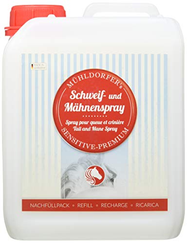 Mühldorfer Schweif- und Mähnenspray - 2500 ml - Nachfüllpack - Pflegemittel für Pferde - mit Kamillenextrakt von Mühldorfer