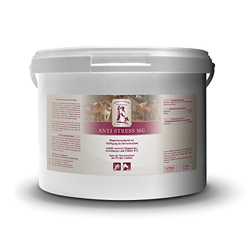 Mühldorfer Anti Stress Mg, 3 kg, kräftigt das Nervenkostüm, erhöht die Stressresistenz, Ergänzungsfutter für alle Pferde und Ponys von Mühldorfer