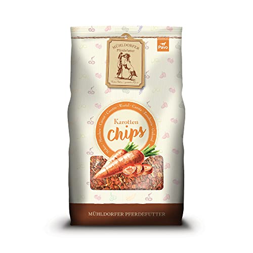 Mühldorfer Karotten Chips - 3,5 kg - aus 100% Karotten - reines Naturproduct ohne Zusatzstoffe - Upgrade individuelles Pferdenmüsli von Mühldorfer