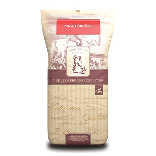 Mühldorfer Kräuter Müsli - 20 kg - Bei Husten und Atemwegbeschwerden - Wertvolle Kräutermischung, 20 kg (1er Pack) von Mühldorfer