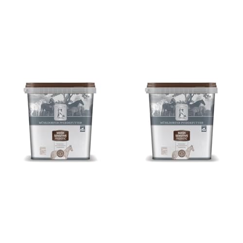 Mühldorfer Mash Sensitive Prebiotic - 3 kg - Pferdefutter für magere, schwerfuttrige Pferde - Getreidestärkereduziert (Packung mit 2) von Mühldorfer