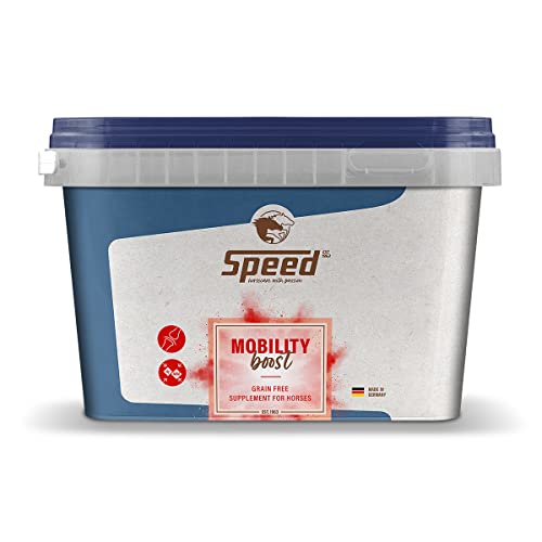 SPEED MOBILITY boost, 1.500 g, Ergänzungsfutter für den Bewegungsapparat von Pferden, unterstützt die Gelenke, Power-Rezept mit MSM und Hyaluron, getreidefrei von Speed horsecare with passion EST. 1963