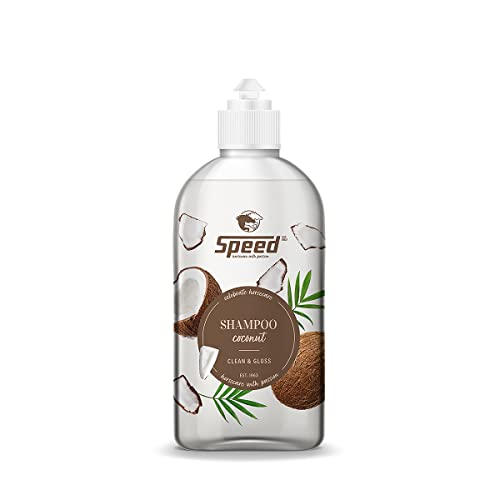 Speed Shampoo Coconut, Pferdeshampoo mit exotischem Kokosduft, tiefenwirksame Reinigung, leichtes Kämmen, sanft zur Haut von Speed horsecare with passion EST. 1963