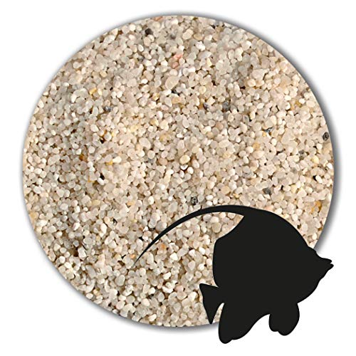 12,5 kg Aquariumsand Aquariumkies Aquariensand naturweiß große Auswahl (0,4 - 1,4 mm) von Anbobo