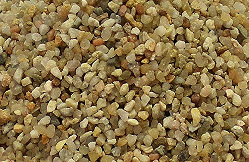 Anbobo Müller GmbH 10 kg beige Aquariumsand Aquariumkies Natur feuergetrocknet und gerundet (1,4-2,2 mm) von Anbobo