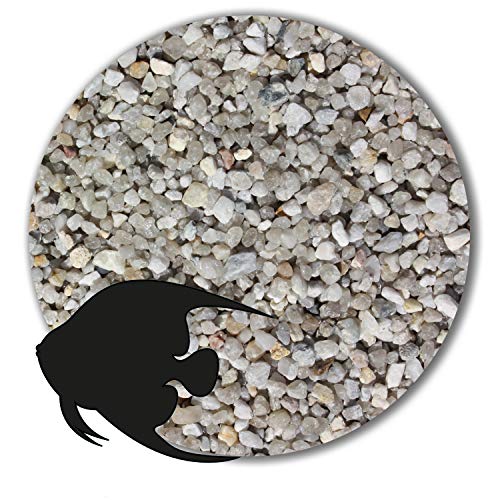 Anbobo Müller GmbH - Aquarium Sand/Aquarium Kies - 25 KG - 3,15-5,6mm - hellgrau von Anbobo