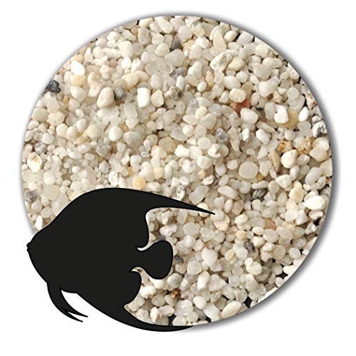 Anbobo Aquarium Sand/Aquarium Kies 25 KG - 0,6-2,0mm naturweiß von Anbobo