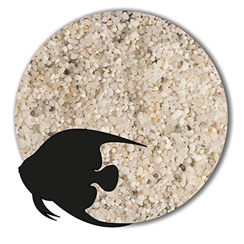 Anbobo Aquarium Sand/Aquarium Kies 25 KG - 0,63-1,25mm naturweiß von Anbobo