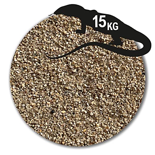 Anbobo Müller GmbH - Terrarien Sand/Terrarien Kies - 15 KG - 0,71-1,25mm beige mehrfach gewaschen hochrein Deutsche Zertifizierung von Anbobo