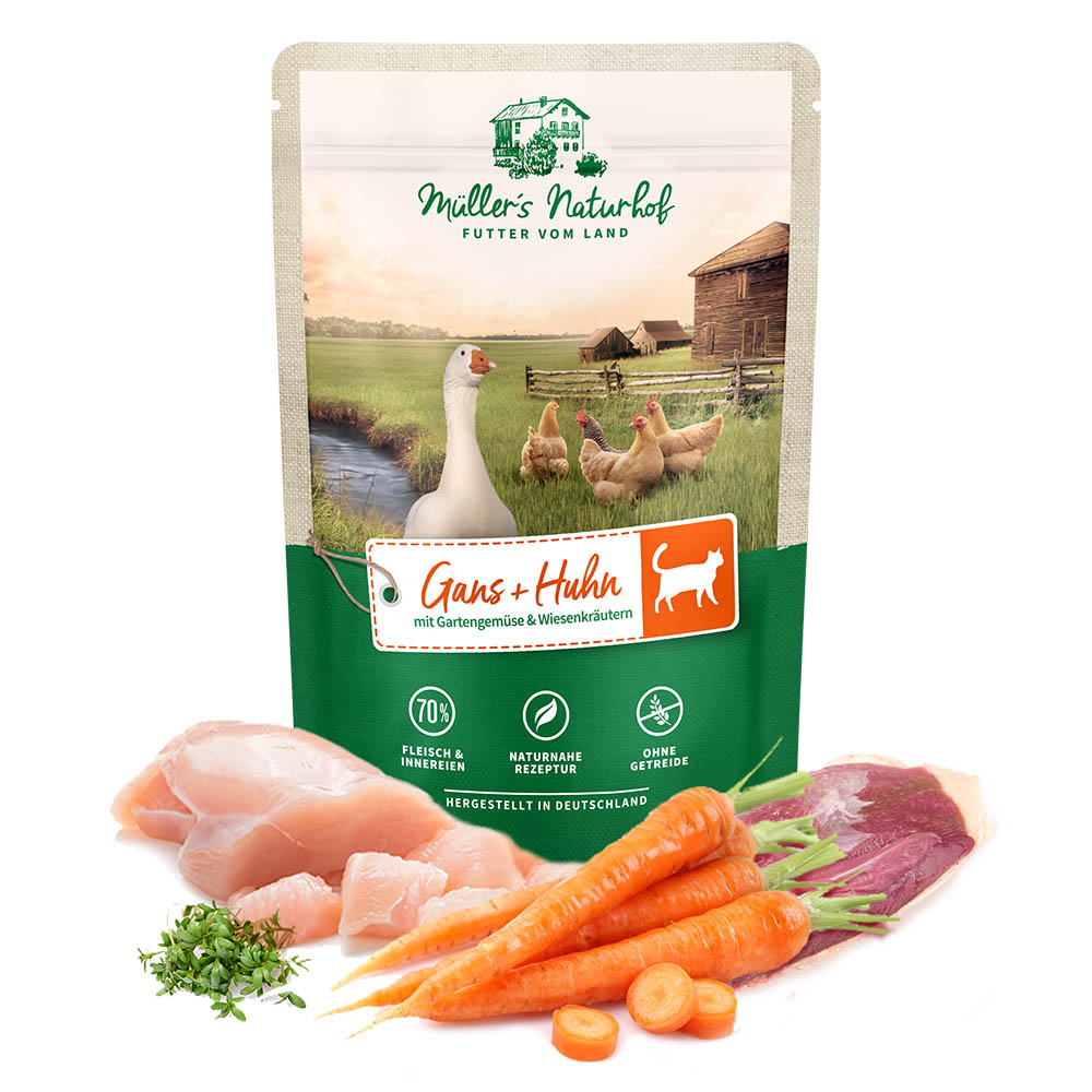 Müller’s Naturhof | Gans und Huhn | Traditionell | 12 x 100 g von Müller’s Naturhof