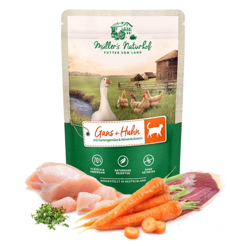 Müller’s Naturhof | Gans und Huhn | Traditionell | 12 x 100 g von Müller’s Naturhof