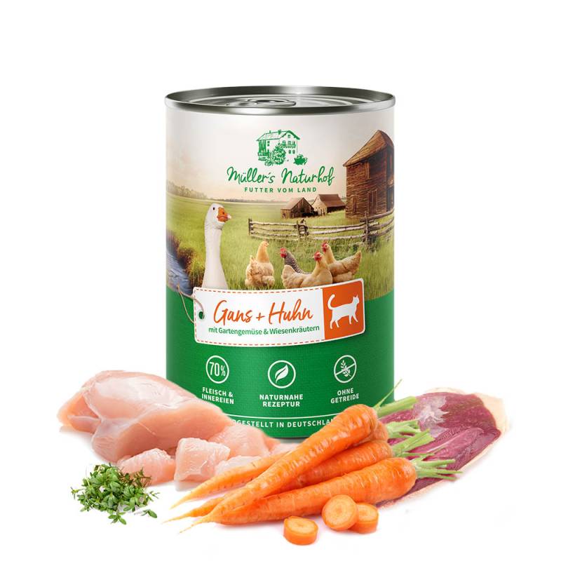 Müller’s Naturhof | Gans und Huhn | Traditionell | 12 x 400 g von Müller’s Naturhof