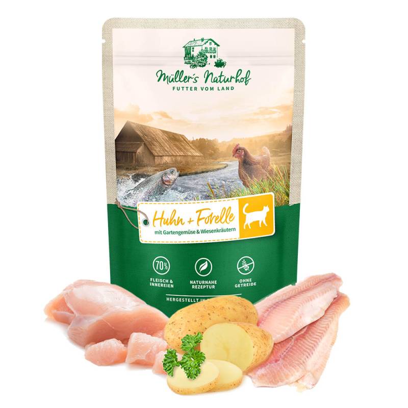 Müller’s Naturhof | Huhn & Forelle | Traditionell | 12 x 100 g von Müller’s Naturhof