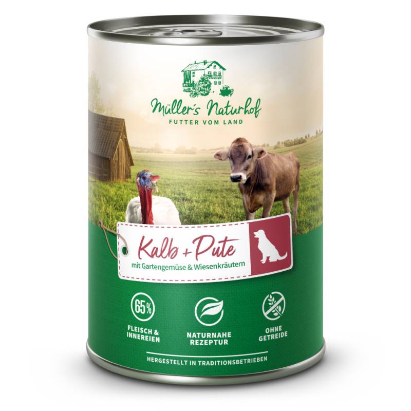 Müller’s Naturhof | Kalb und Pute | Traditionell | 12 x 400 g von Müller’s Naturhof